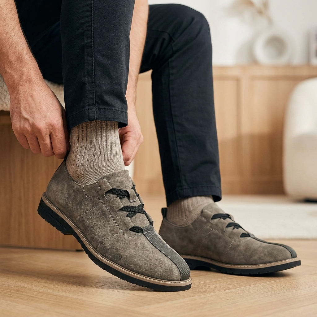 Brooks Contrast-Toe Lace-Up | Hudson & Wells