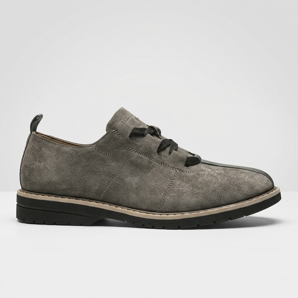 Brooks Contrast-Toe Lace-Up — Khaki | Hudson & Wells