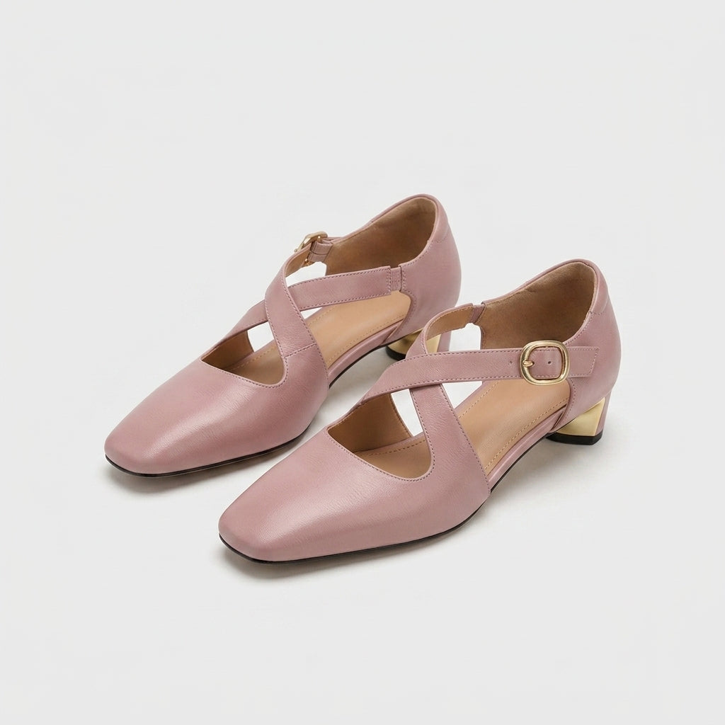 Camille Cross Strap Heel