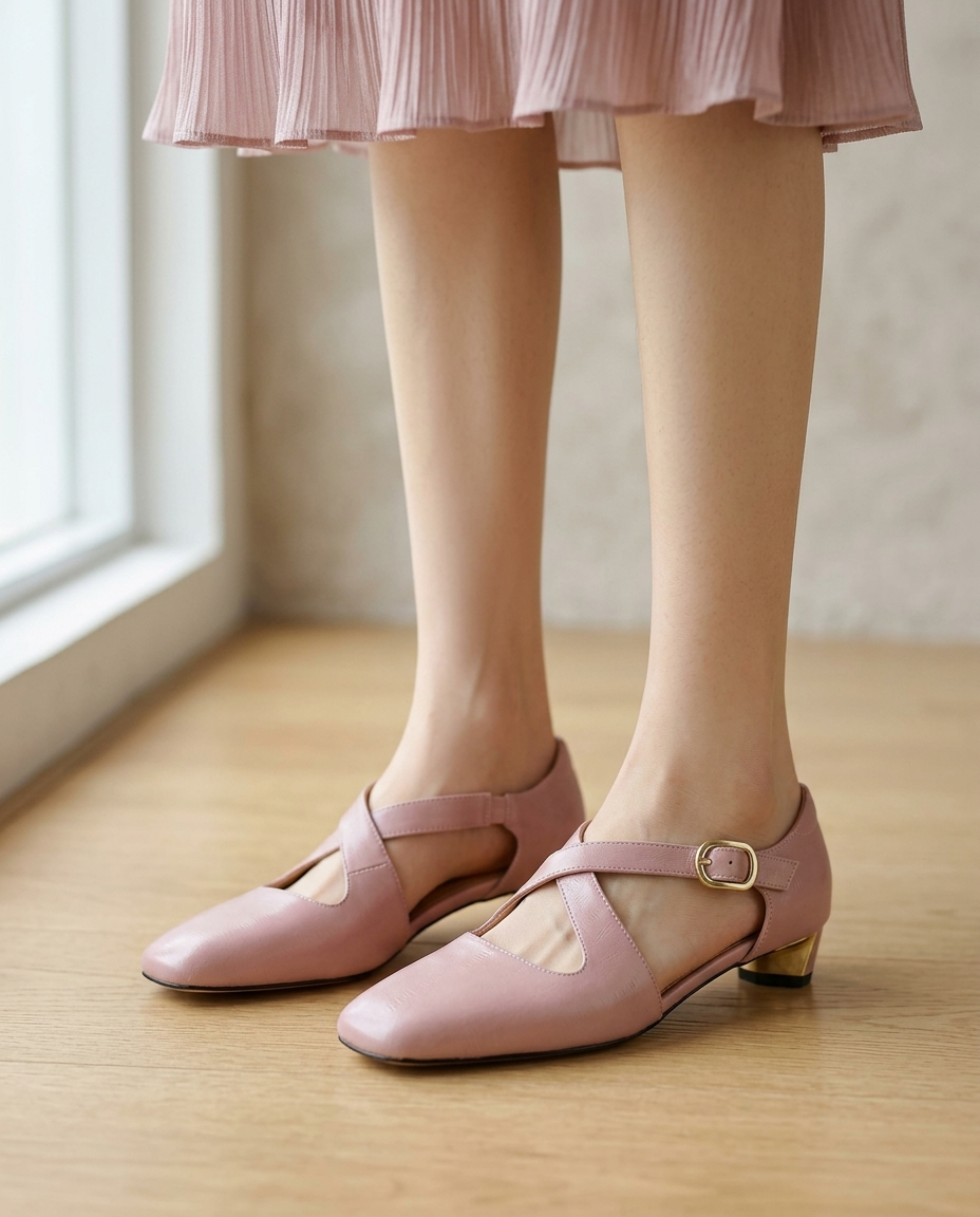 Camille Cross-Strap Heel | Hudson & Wells