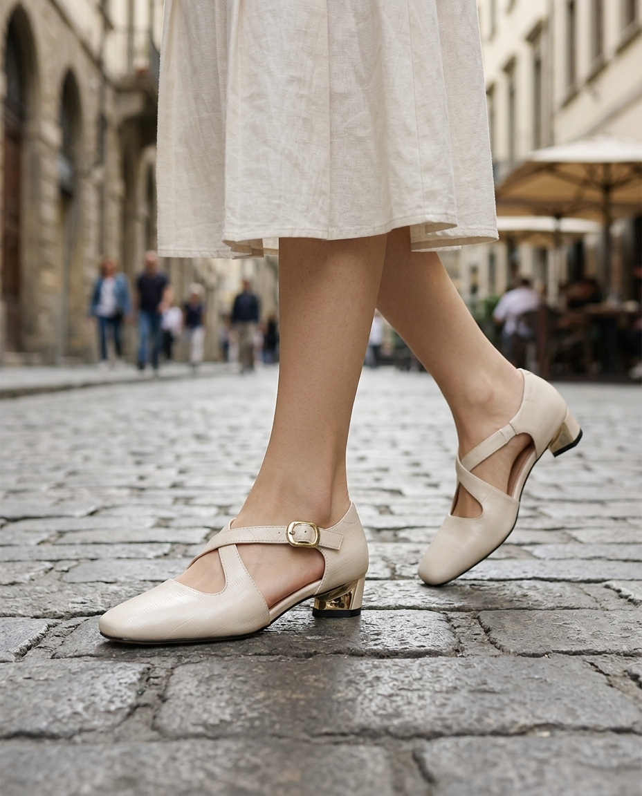 Camille Cross-Strap Heel - lifestyle 15
