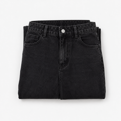 Carolyn Relaxed Fit Wide Leg Jeans, High Rise | Hudson & Wells