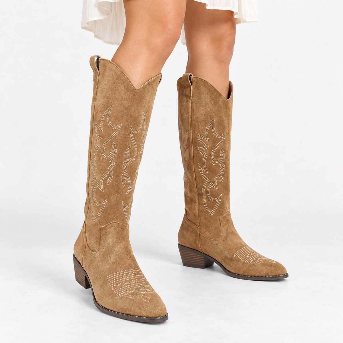 Cassidy Soft Embroidered Western Boots | Hudson & Wells