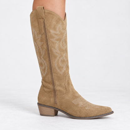 Cassidy Soft Embroidered Western Boots | Hudson & Wells