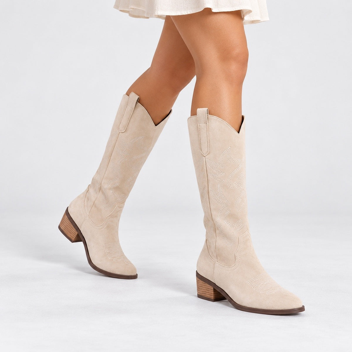 Cassidy Soft Embroidered Western Boots | Hudson & Wells