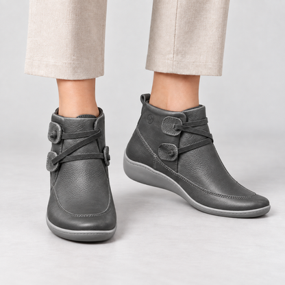 Clara Women's Everyday Comfort Shoes, Extended Sizing — Dark Gray | Hudson & Wells