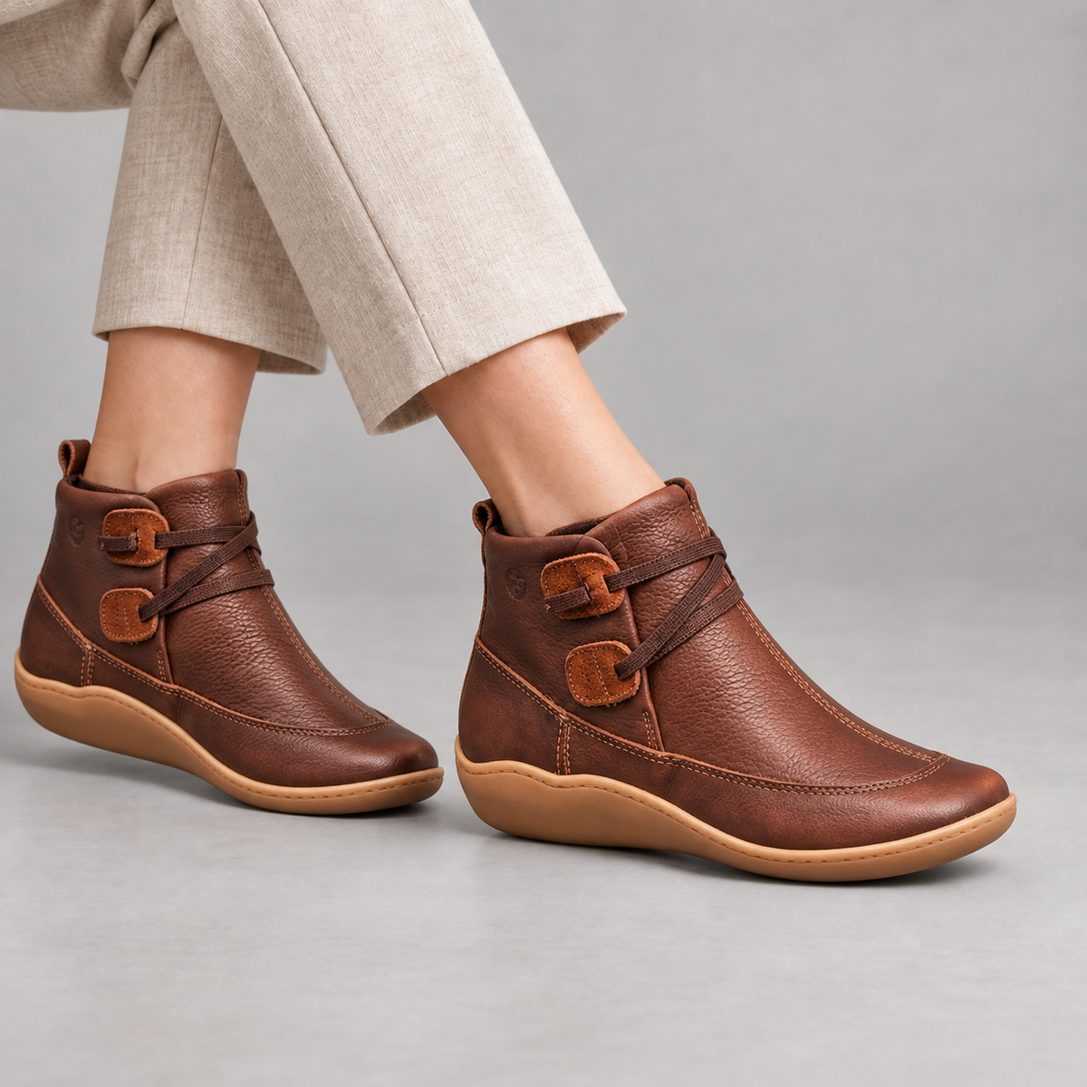 Clara Women's Everyday Comfort Shoes, Extended Sizing — Light Brown | Hudson & Wells