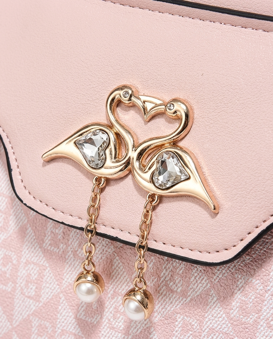 Sorrento Monogram Satchel - detail_macro 11