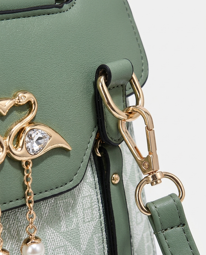 Sorrento Monogram Satchel - detail_macro 12