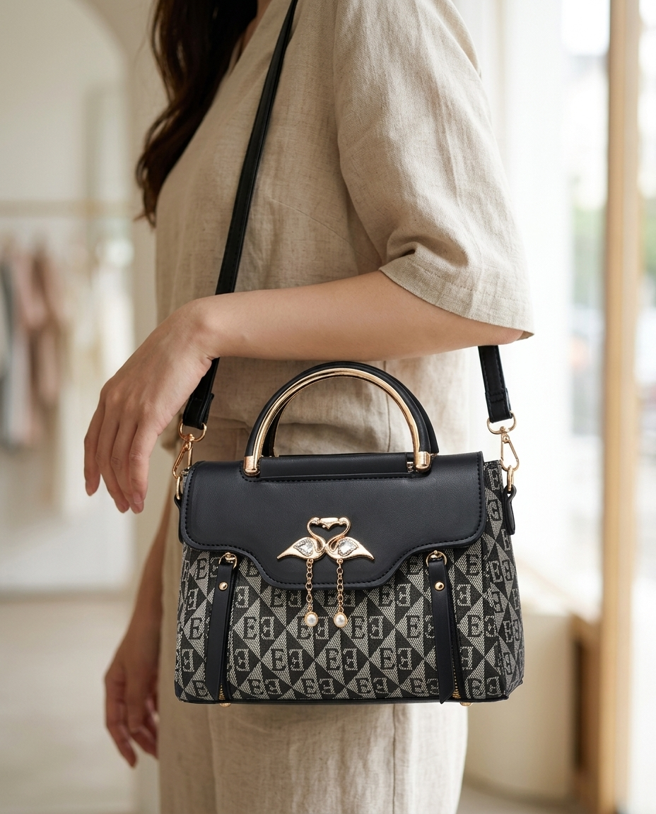 Sorrento Monogram Satchel - lifestyle 13