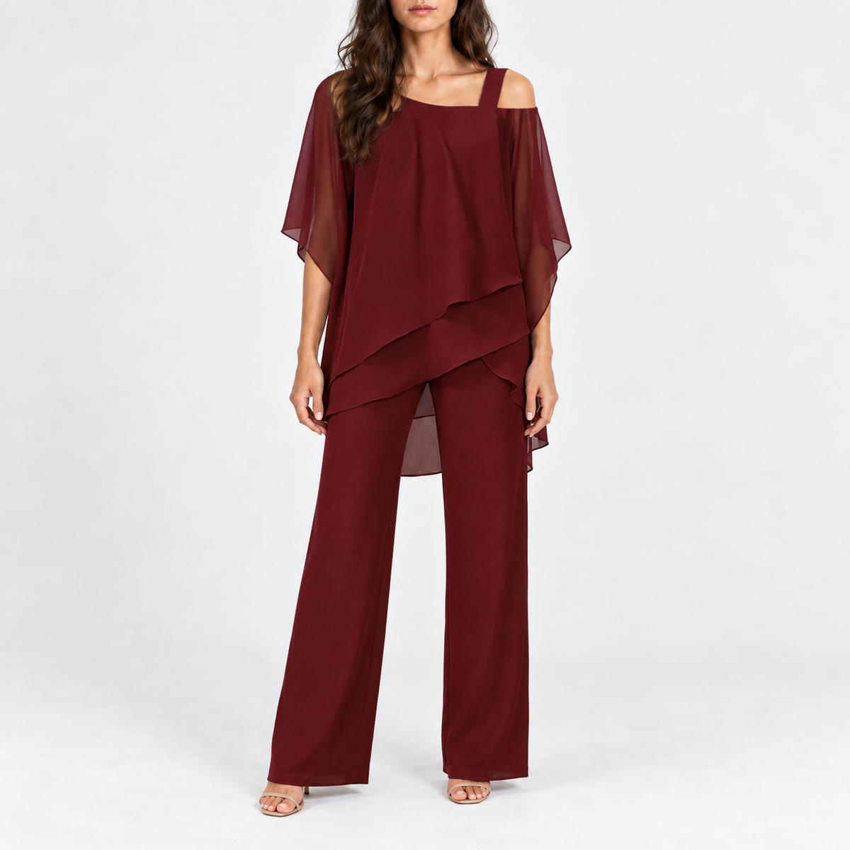 Darlene Stretch Layered Pants Set | Hudson & Wells