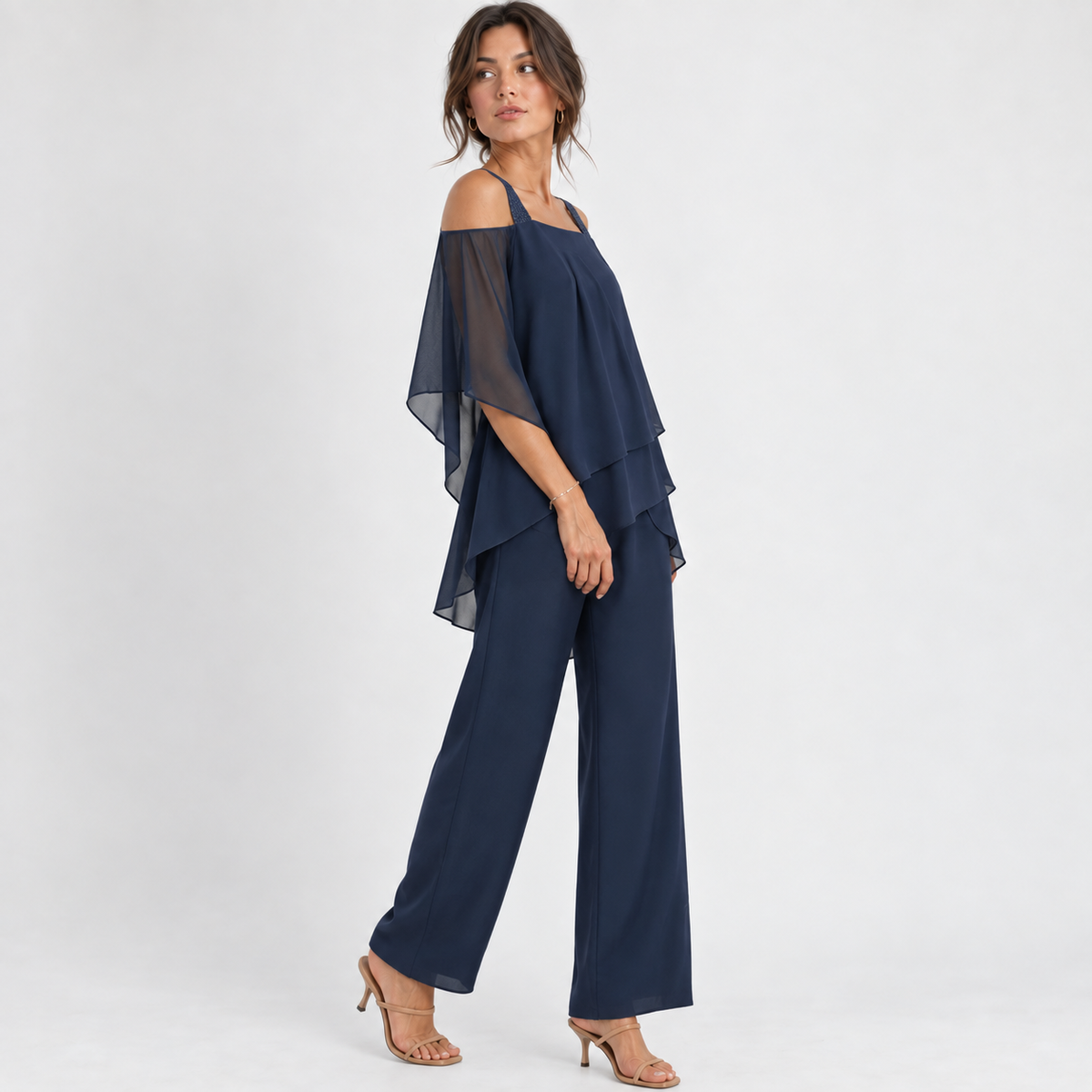 Darlene Stretch Layered Pants Set | Hudson & Wells