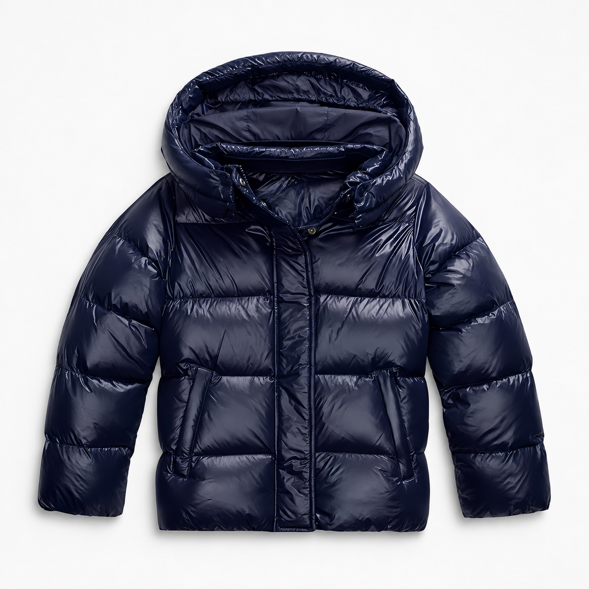 Delilah Comfort Cropped Puffer Jacket, Hooded | Hudson & Wells