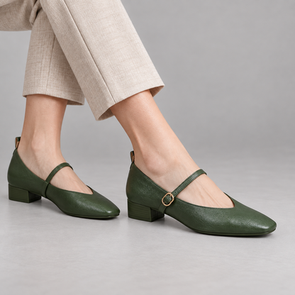 Diana Women's Cushioned Shoes, Broad Size Range — Green | Hudson & Wells