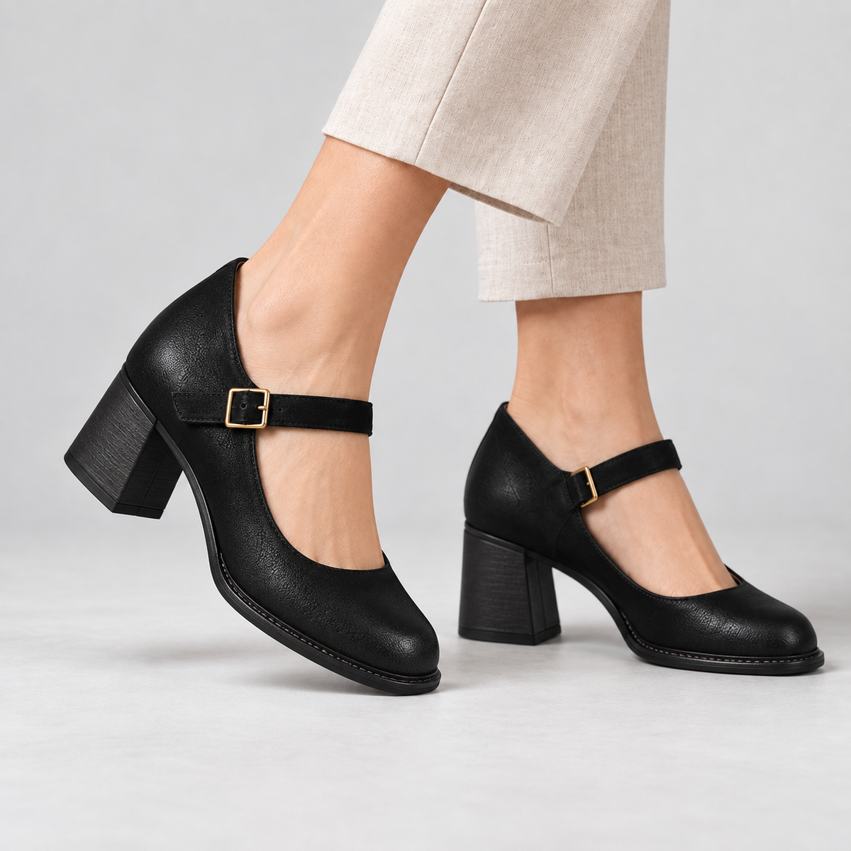 Dorothy Women's Everyday Comfort Mary Jane Pumps, Block Heel | Hudson & Wells