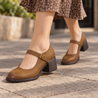 Dorothy Women's Everyday Comfort Mary Jane Pumps, Block Heel | Hudson & Wells