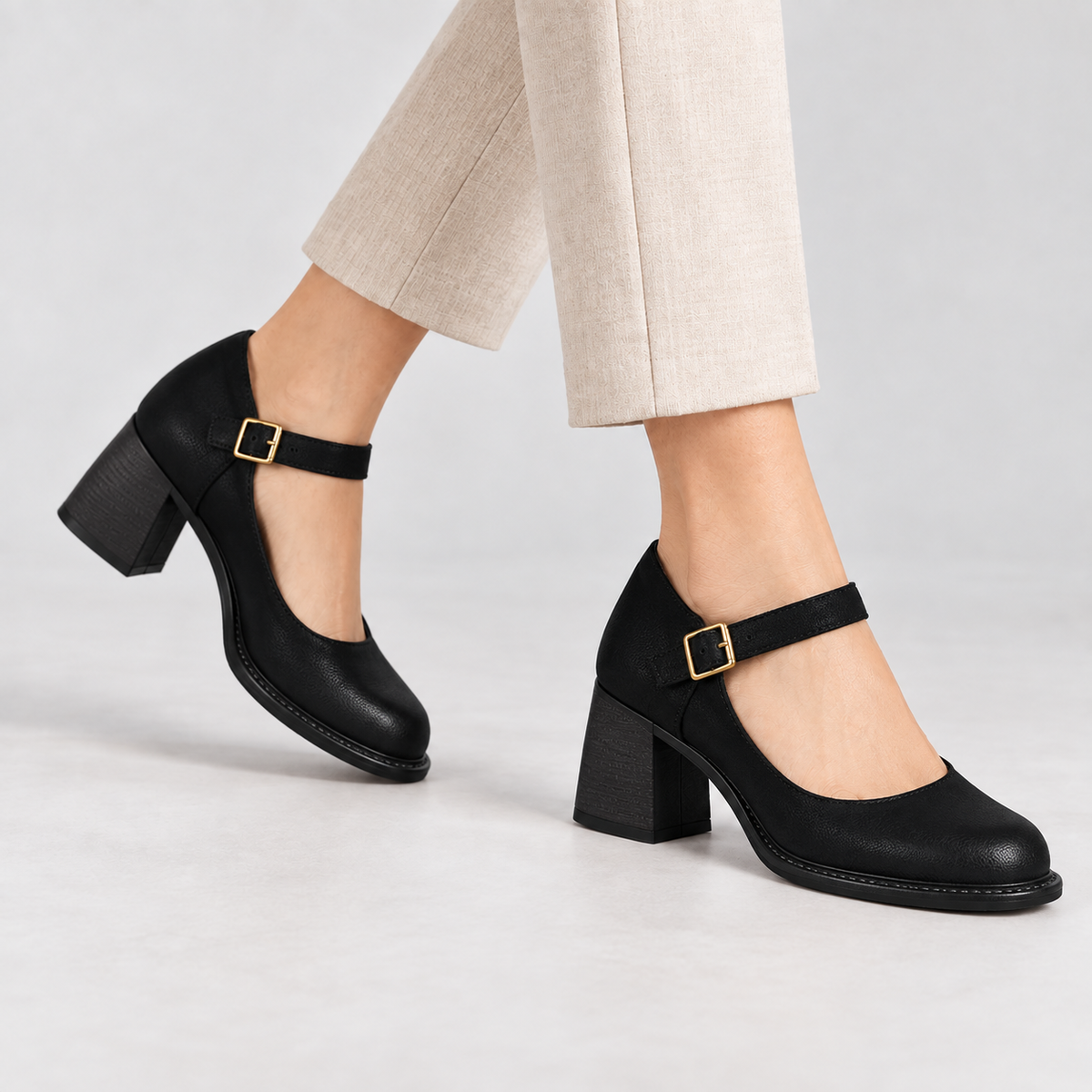 Dorothy Women's Everyday Comfort Mary Jane Pumps, Block Heel | Hudson & Wells