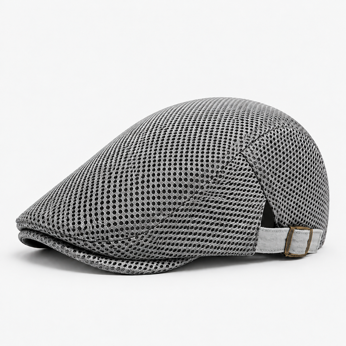 Edwin men's driving cap in Gray – square side view