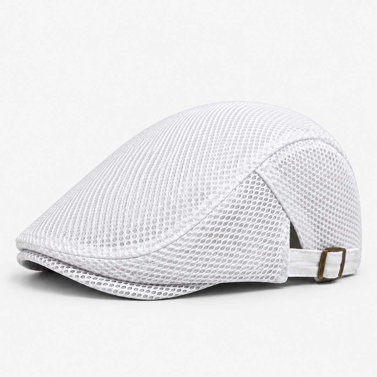 Edwin men's driving cap in White – square side view