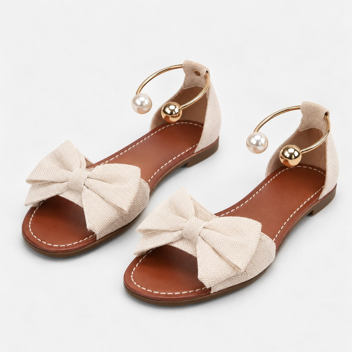 Effie Easy Slip-On Bow Flat Sandals | Hudson & Wells