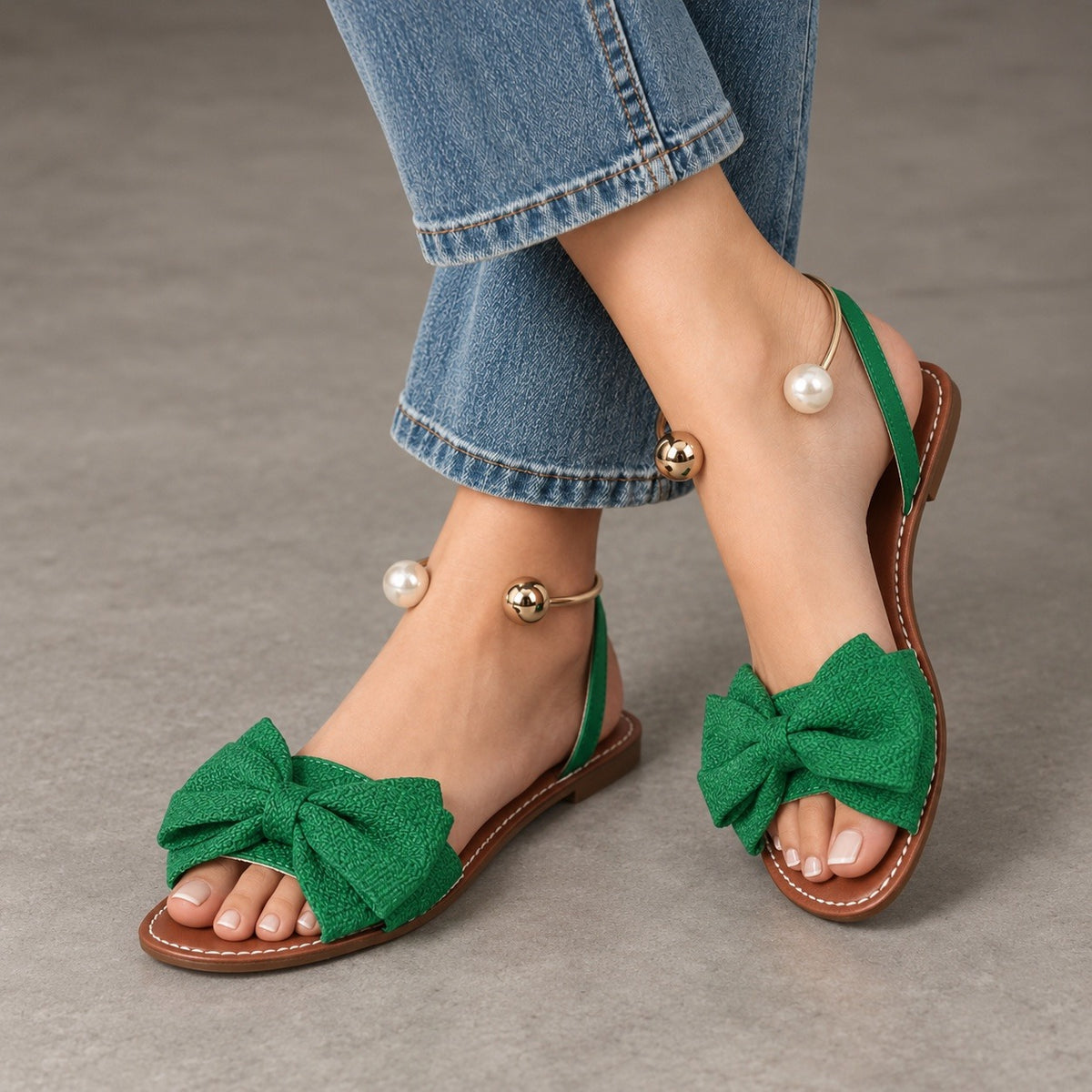 Effie Easy Slip-On Bow Flat Sandals | Hudson & Wells