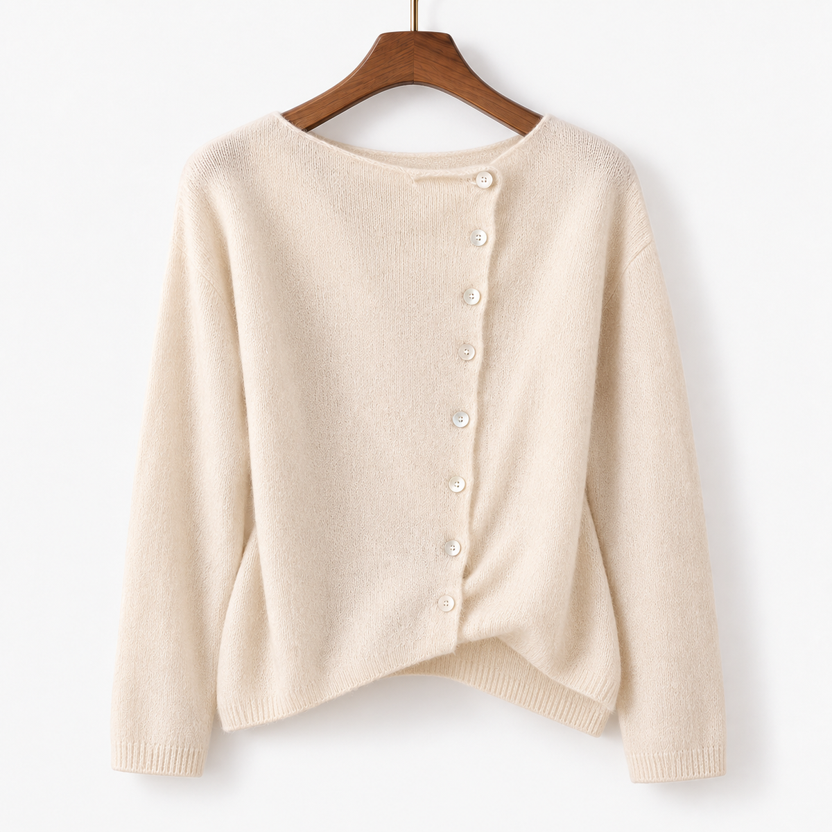 Elaine Women's Soft Cotton-Blend Crew-Neck Shirt | Hudson & Wells