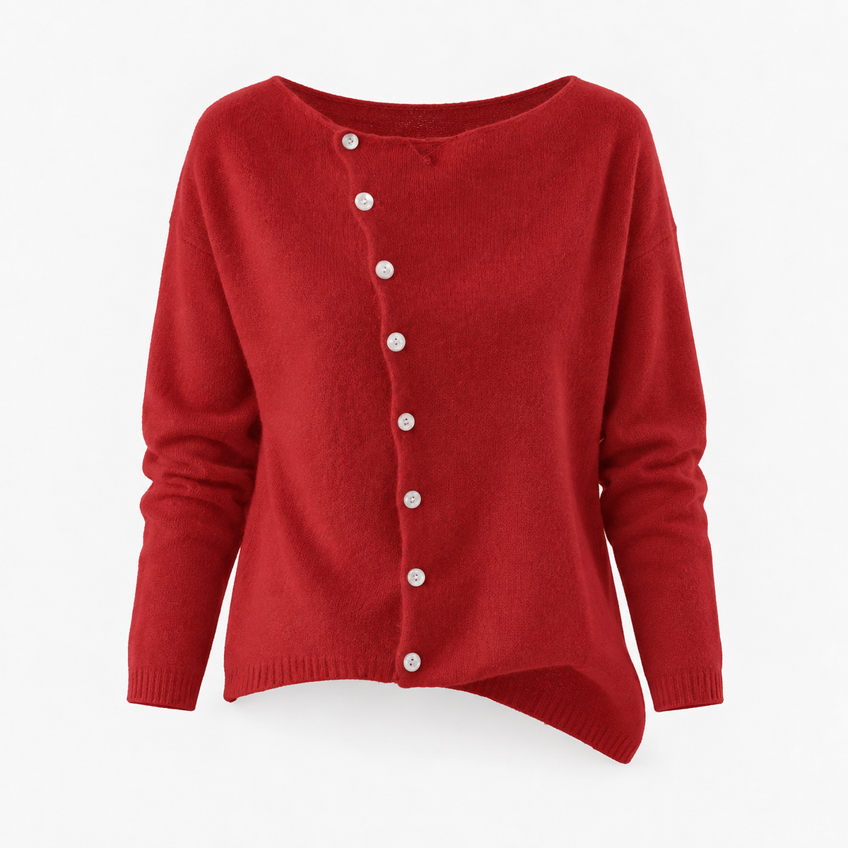 Elaine Women's Soft Cotton-Blend Crew-Neck Shirt | Hudson & Wells