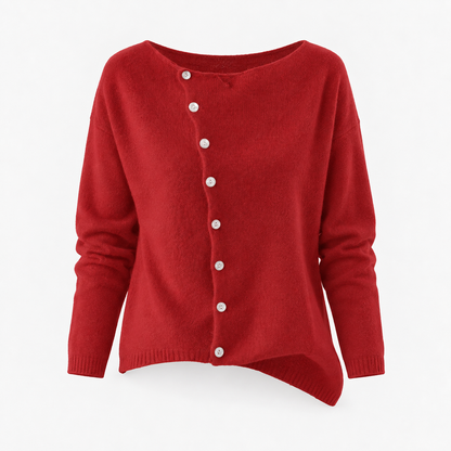 Elaine Women's Soft Cotton-Blend Crew-Neck Shirt | Hudson & Wells