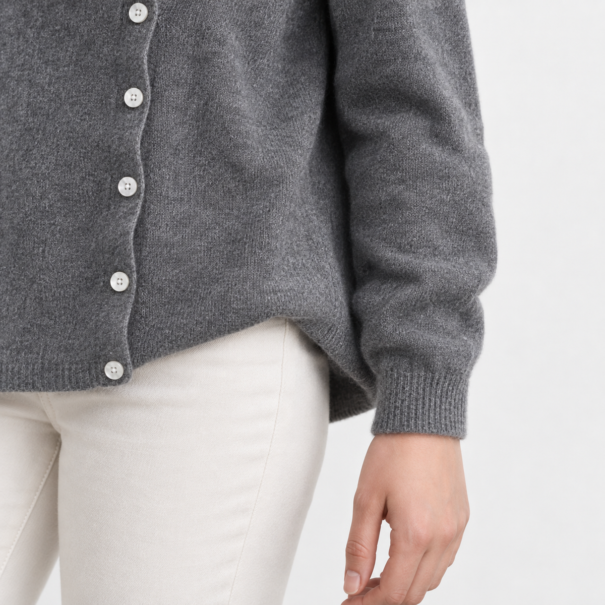 Elaine Women's Soft Cotton-Blend Crew-Neck Shirt | Hudson & Wells