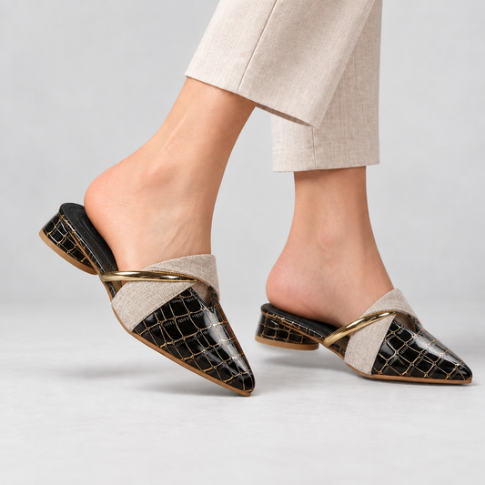 Eleanor Comfort Pointed-Toe Mules | Hudson & Wells