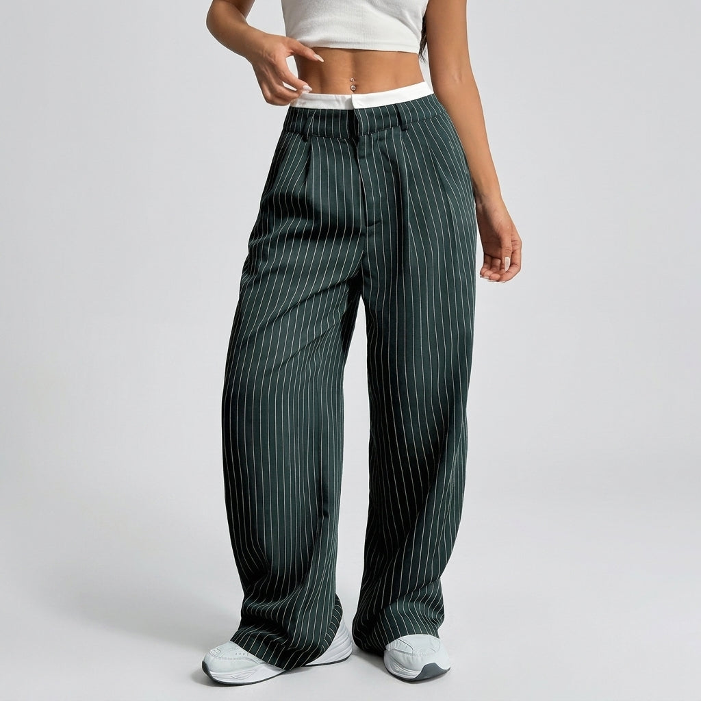 Ella Pinstripe Pants