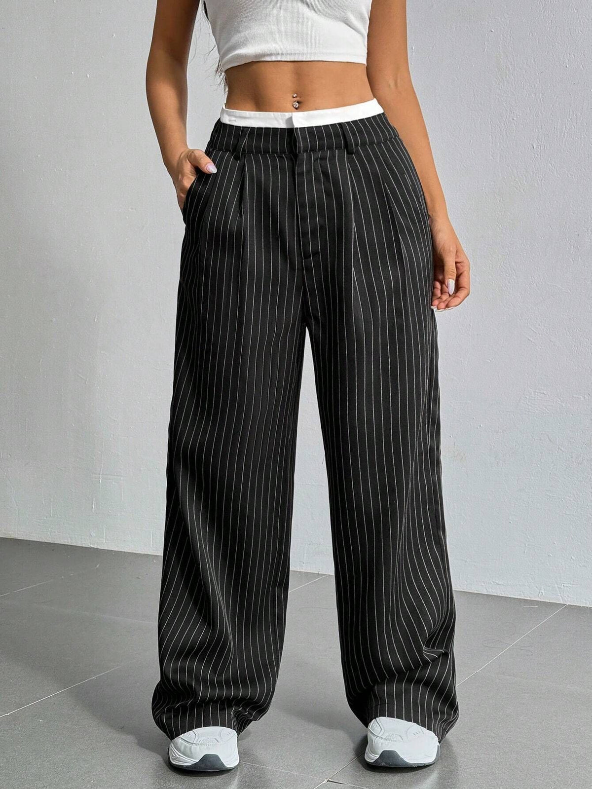 Ella Pinstripe Pants