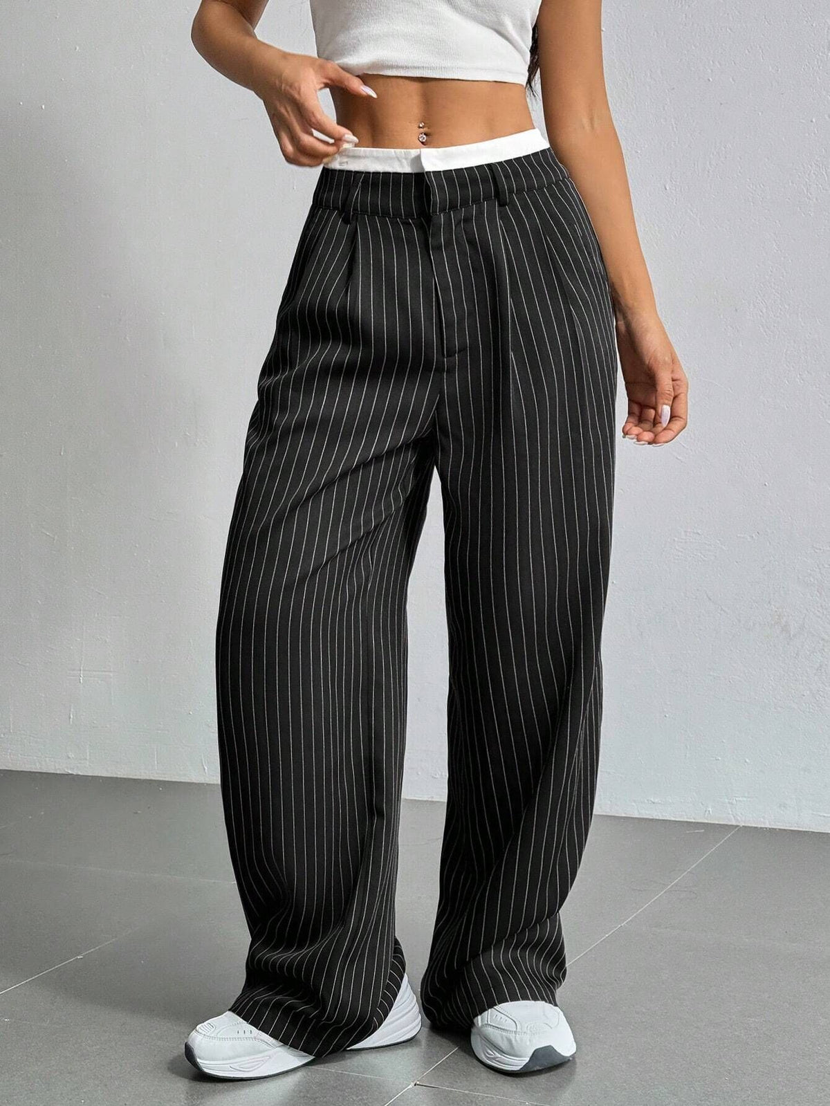 Ella Pinstripe Pants