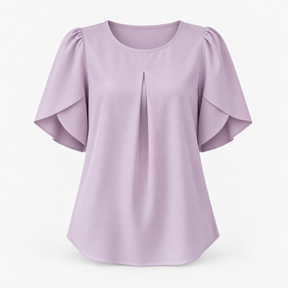 Ellis Stretch Pleat-Front Pullover Shirt | Hudson & Wells