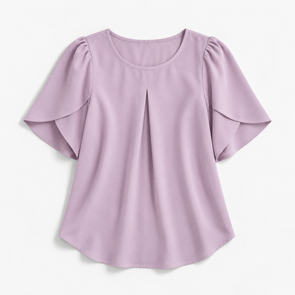 Ellis Stretch Pleat-Front Pullover Shirt | Hudson & Wells
