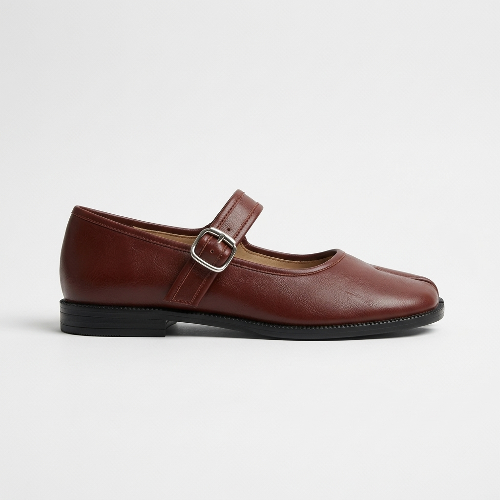Emmett Split-Toe Mary Jane — Red | Hudson & Wells
