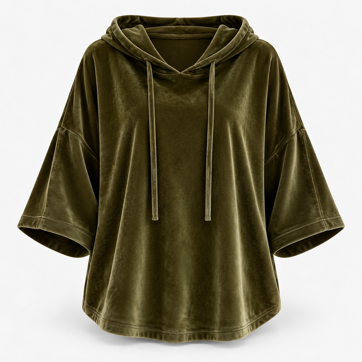 Ethel Relaxed Fit Drawstring Hooded Top | Hudson & Wells