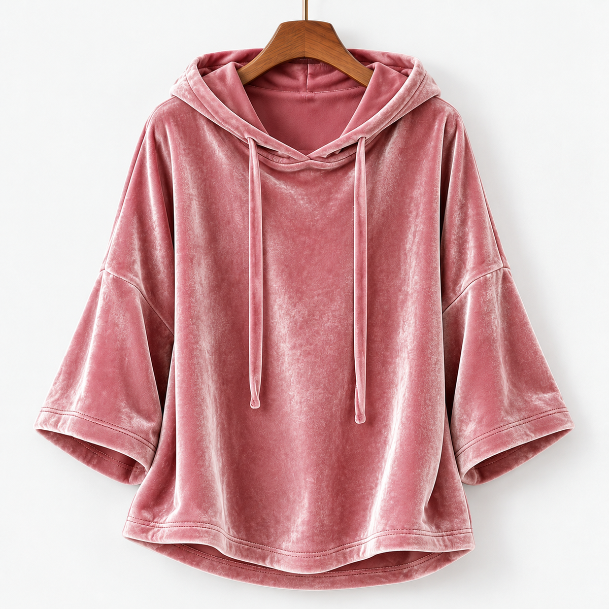 Ethel Relaxed Fit Drawstring Hooded Top | Hudson & Wells