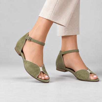 Evelyn Women's Cushioned Ankle Strap Sandals | Hudson & Wells