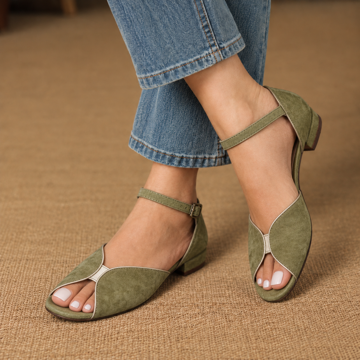 Evelyn Women's Cushioned Ankle Strap Sandals | Hudson & Wells