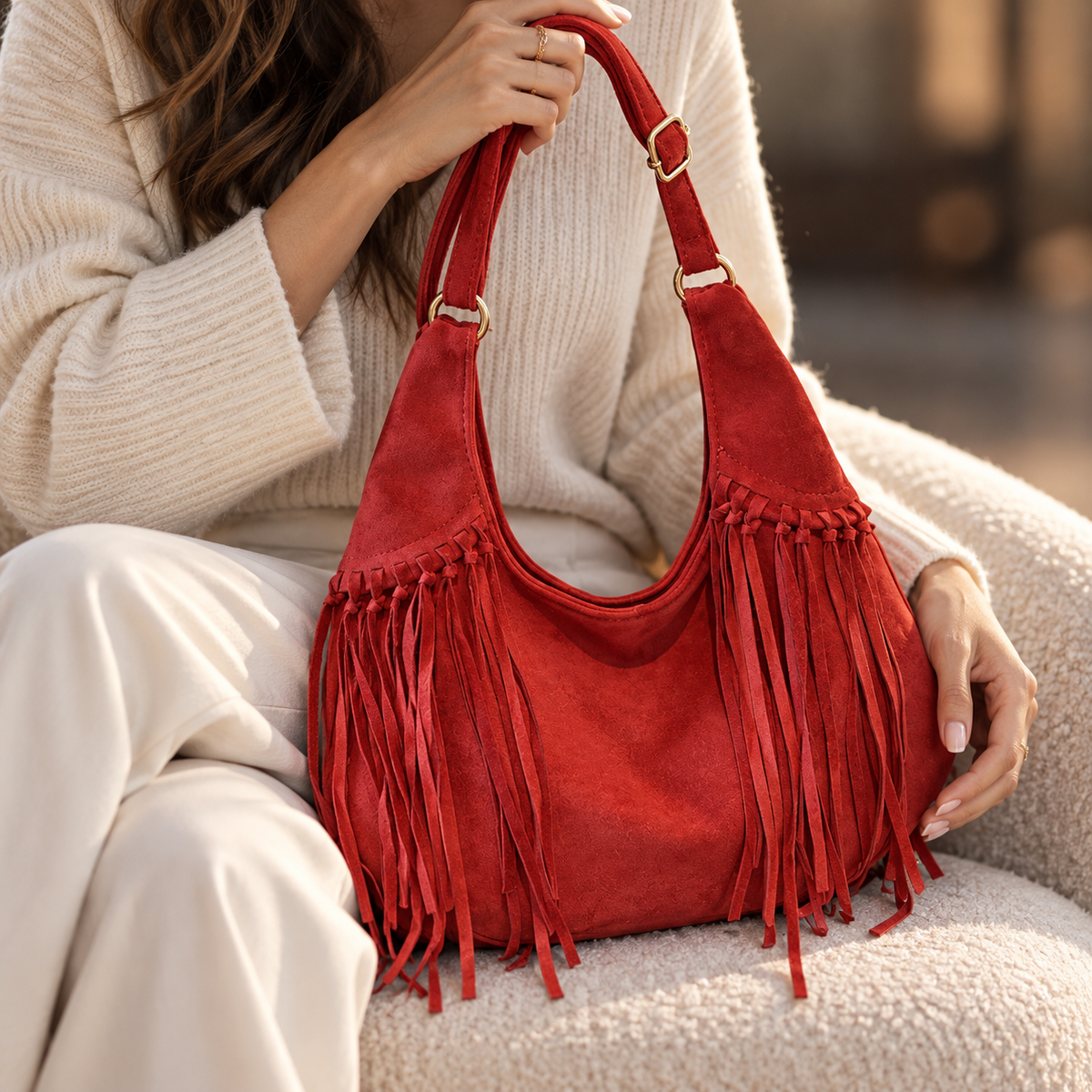 Everett Fringe Hobo | Hudson & Wells