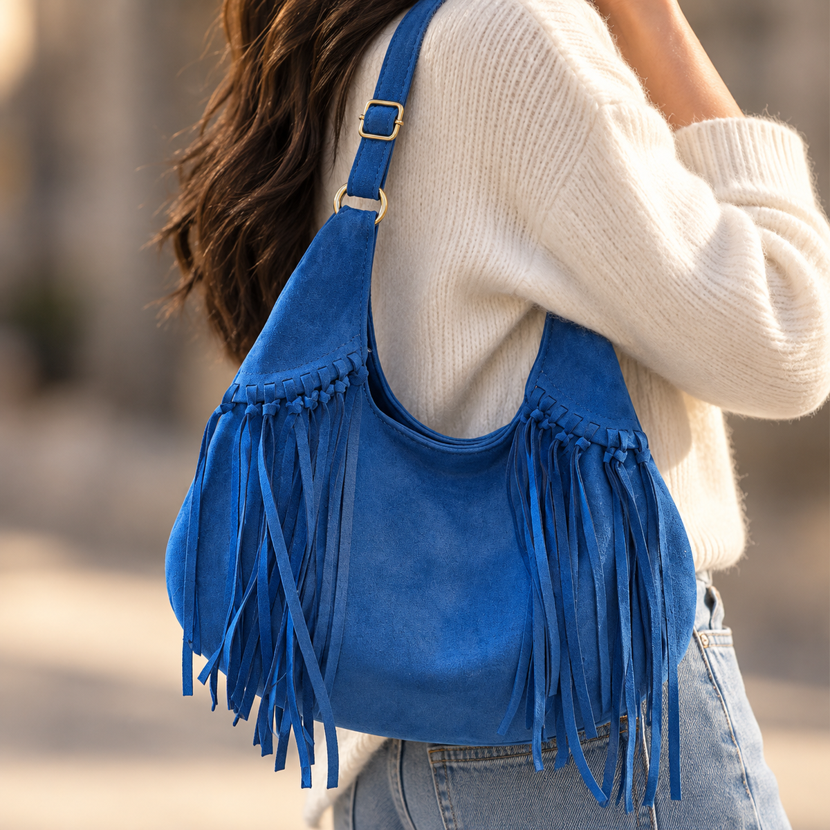 Everett Fringe Hobo | Hudson & Wells