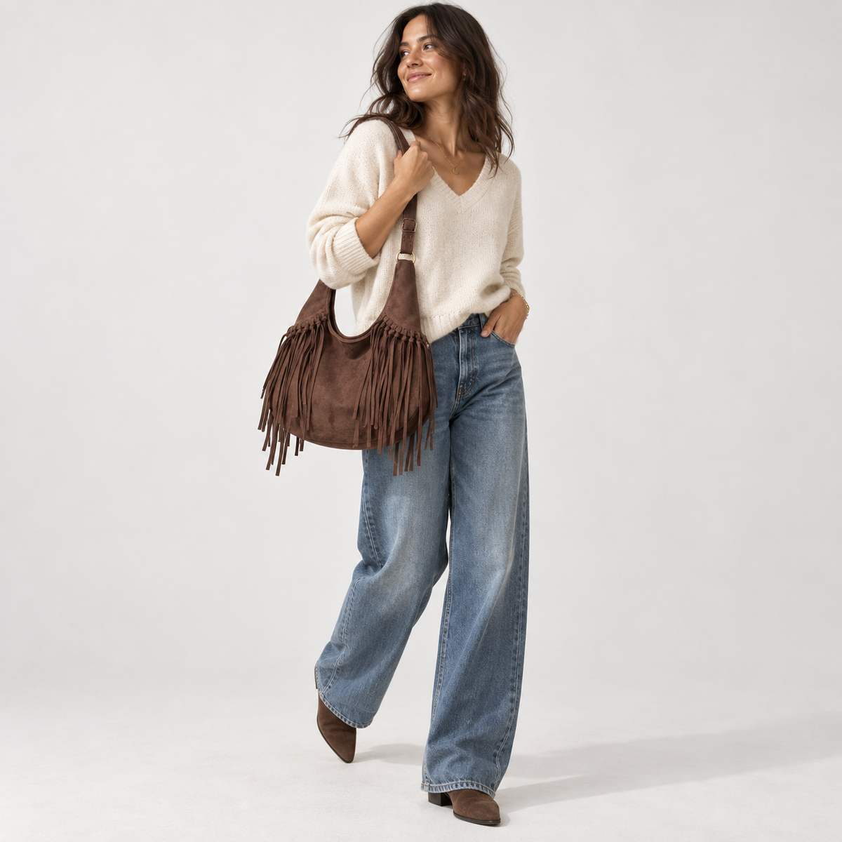 Everett Fringe Hobo | Hudson & Wells