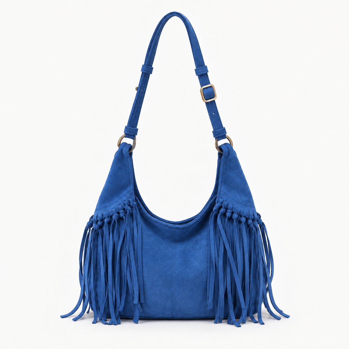 Everett Fringe Hobo — Blue | Hudson & Wells