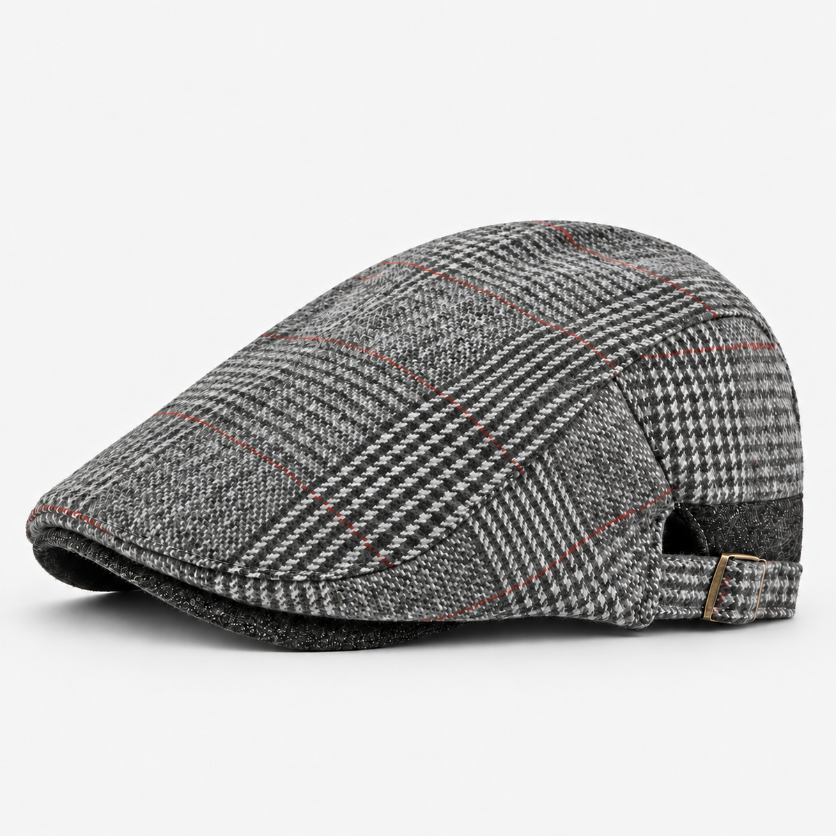 Franklin men's driving cap in Gray – square side view