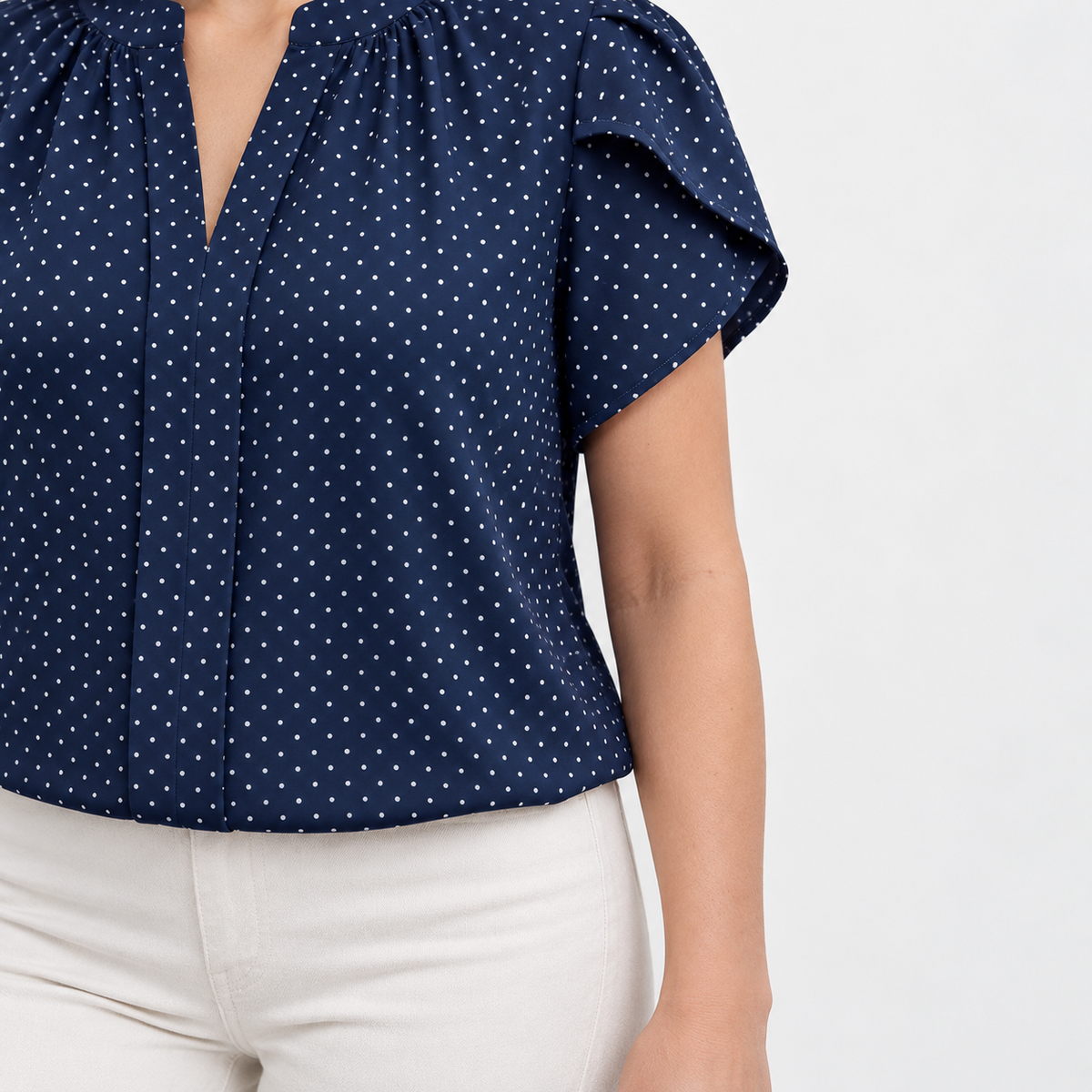 Geneva Lightweight Short Sleeve Blouse | Hudson & Wells