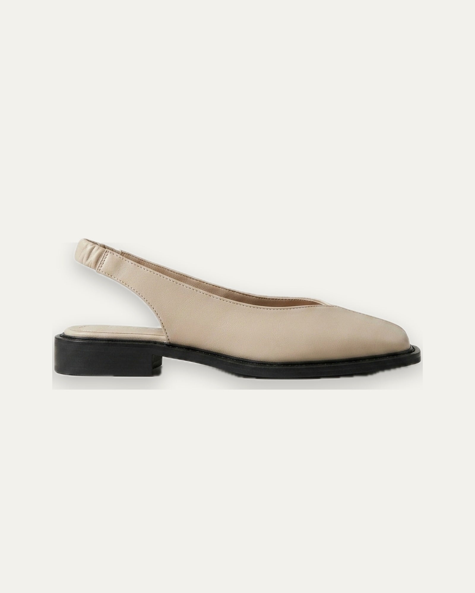 Genevieve Slip-On Flat — Beige | Hudson & Wells