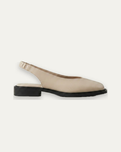 Genevieve Slip-On Flat — Beige | Hudson & Wells