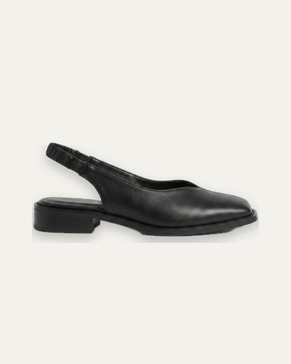 Genevieve Slip-On Flat — Black | Hudson & Wells