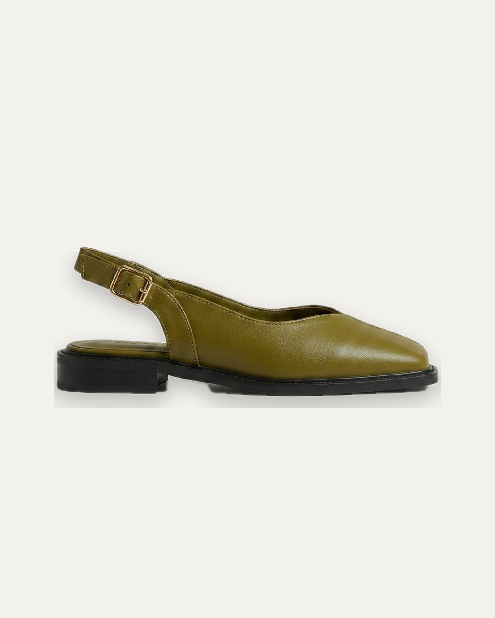 Genevieve Slip-On Flat — Green | Hudson & Wells